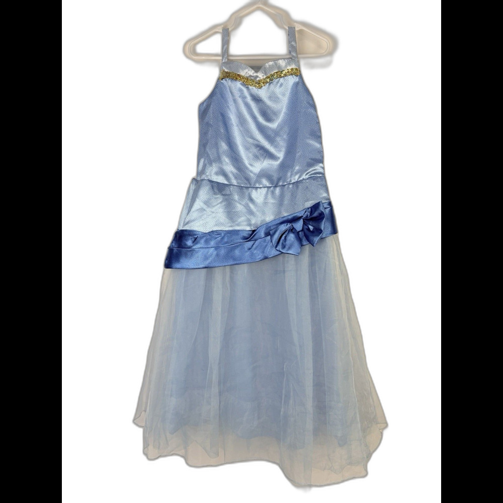 Disney Princess Cinderella Dress Size 5/6 Costume Blue Dress-Up Theme Park